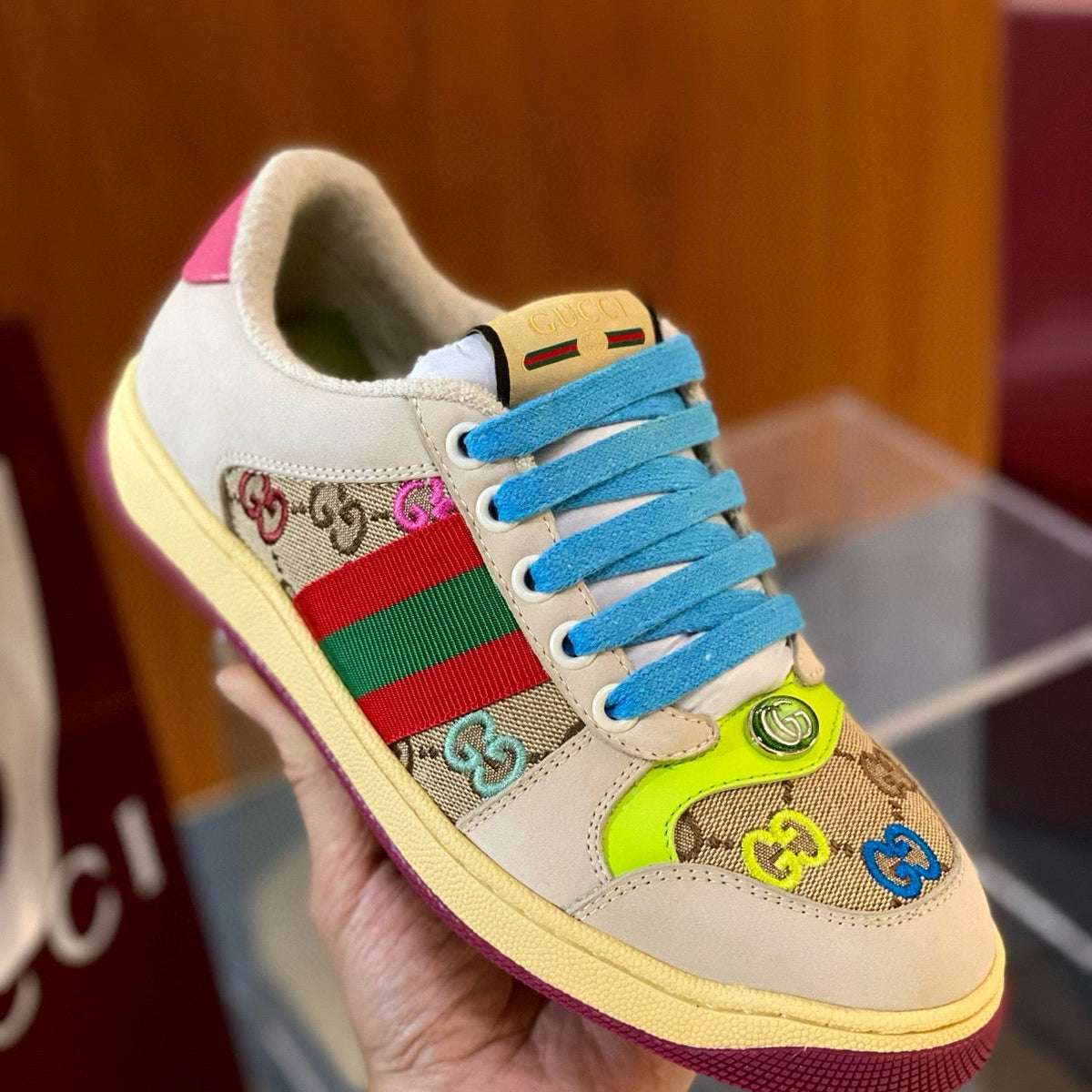 Gucci Shoes? Gucci Screener Trainers Premium Designer Casual Shoes