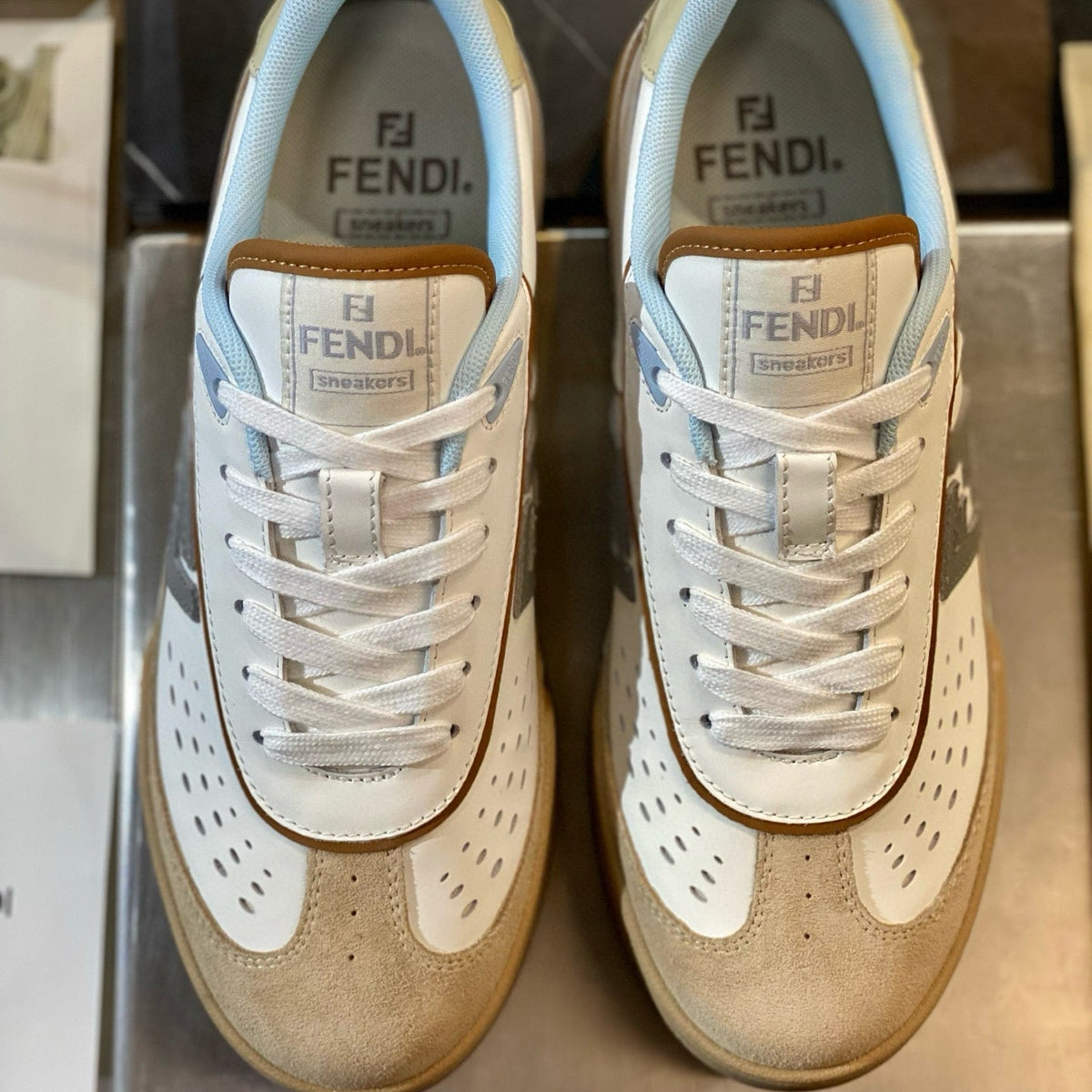 Shoes- Fen Match Sneaker Premium Designer Casual Shoes