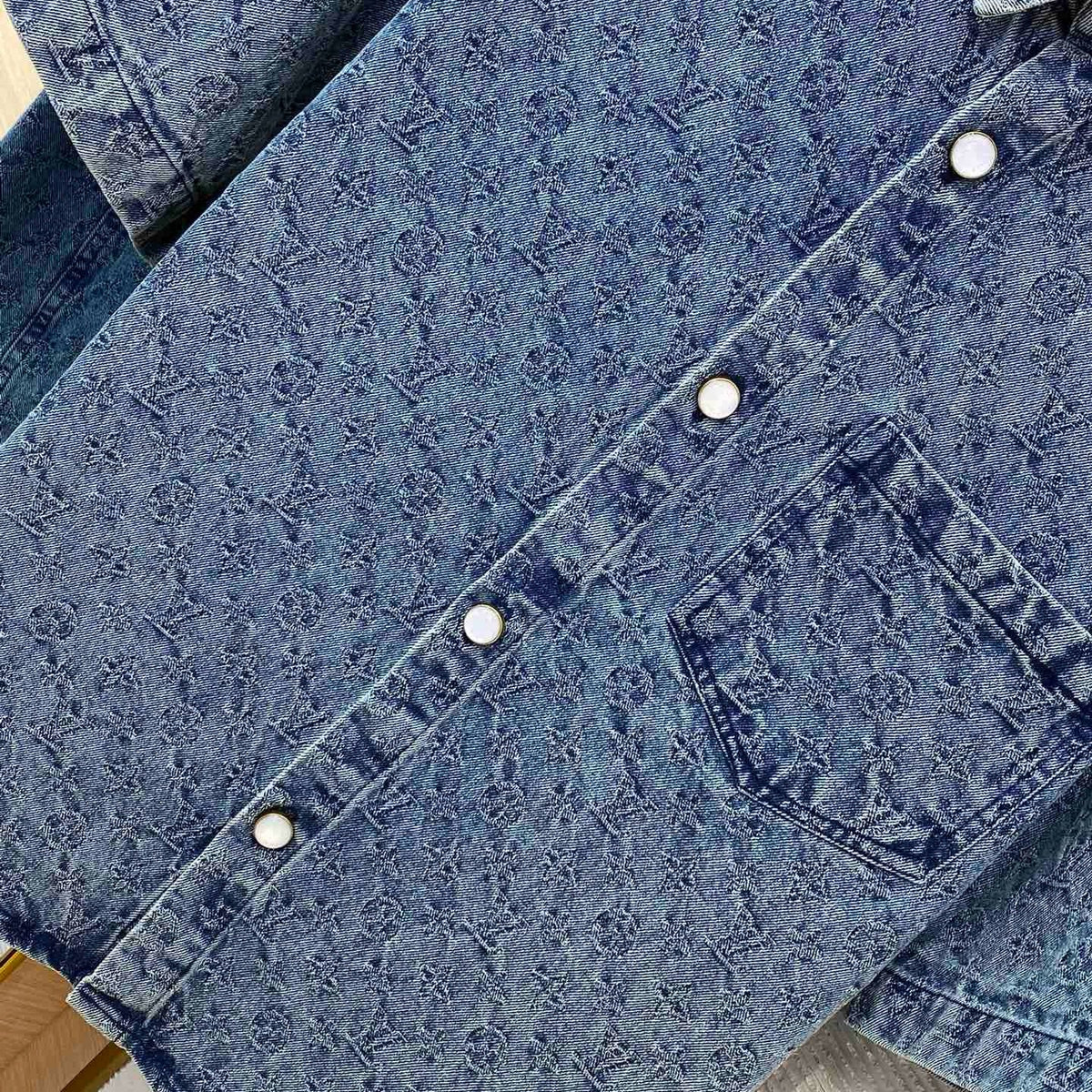 Louis Vuitton Tops- Louis Vuitton Lou Denim Shirt Premium Designer Casual Top
