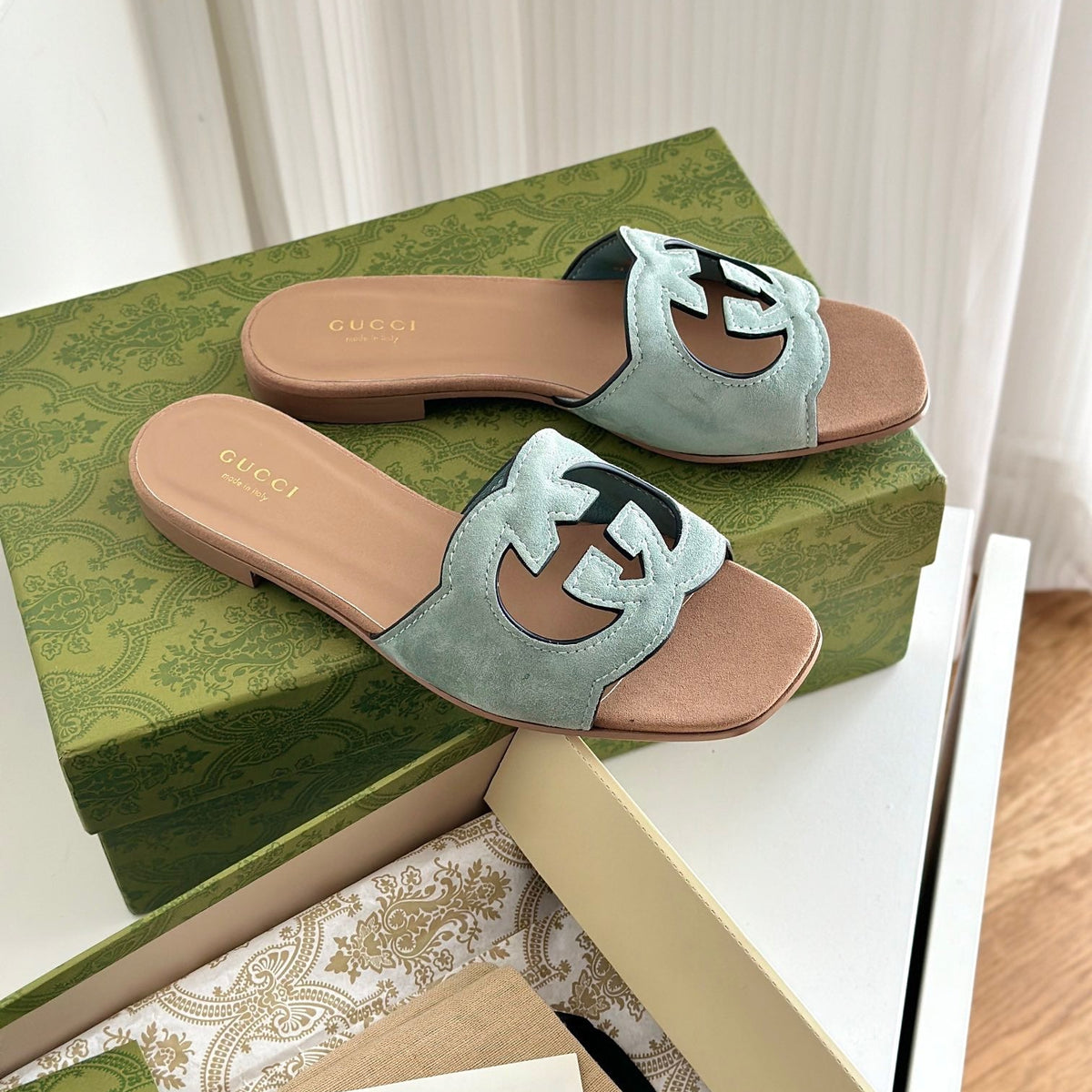 Gucci Shoes- Gucci Cut Out Sandals Comfortable Everyday Designer Shoes