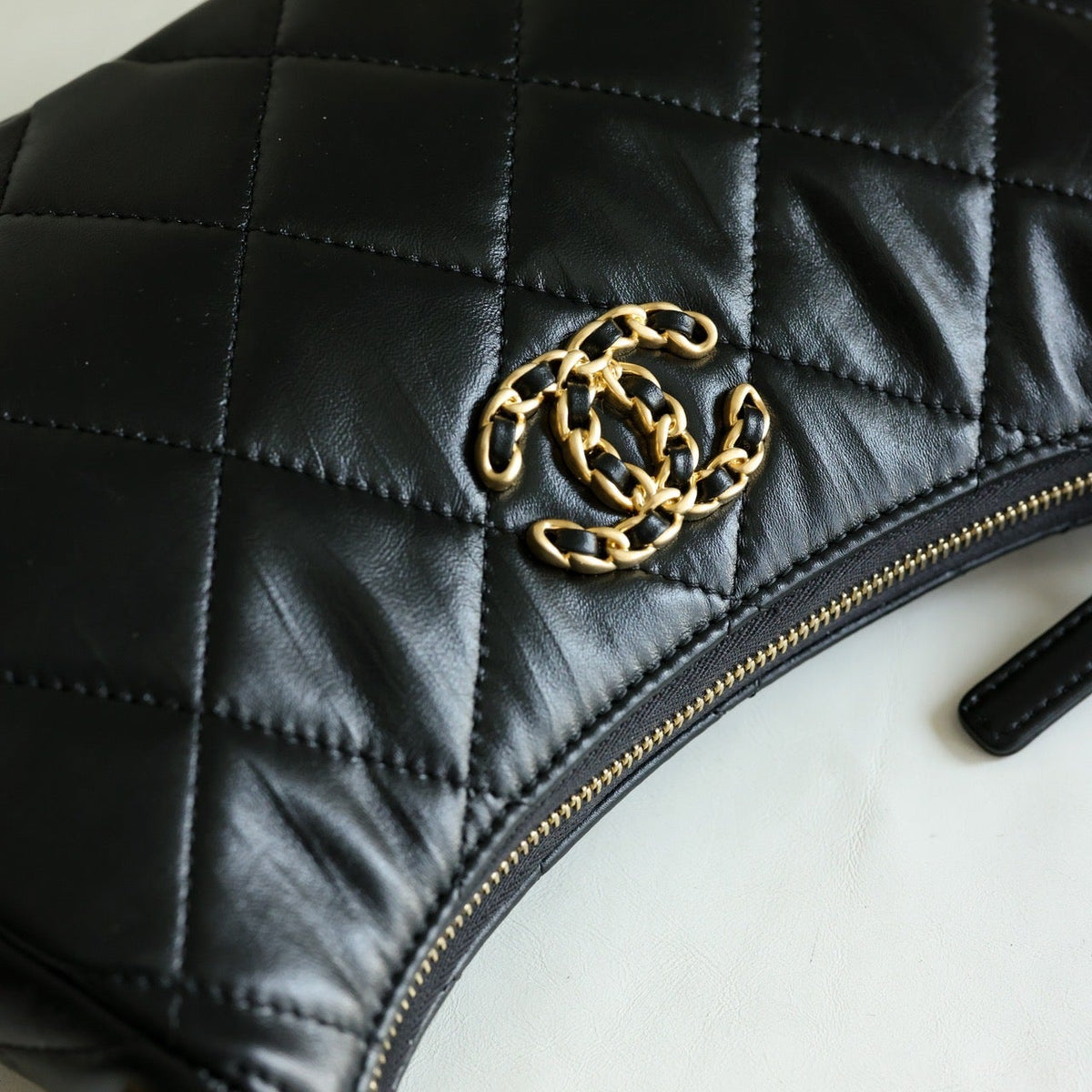 Chanel 23K Hobo Bag detail shot – authentic designer craftsmanship
