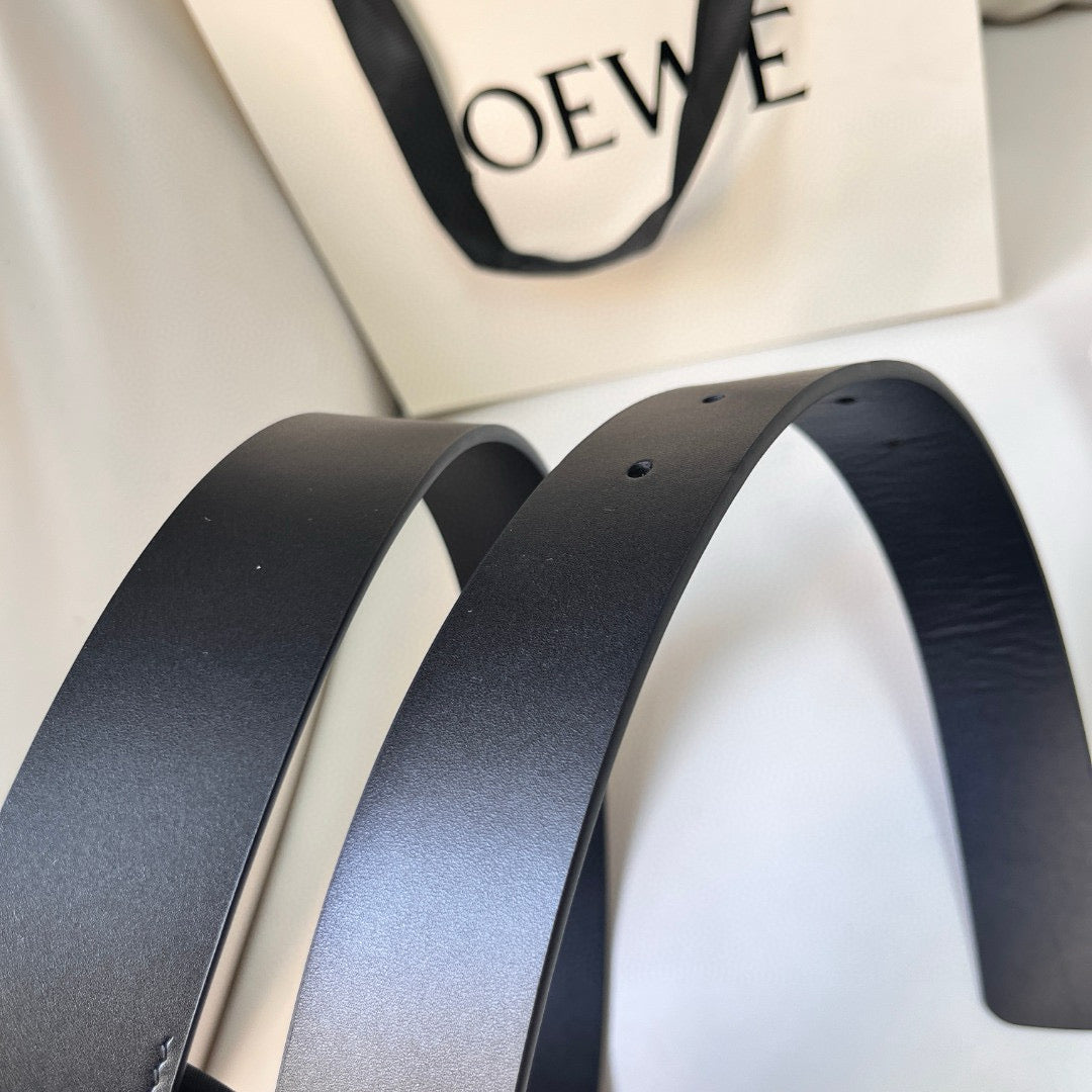 Belts- Loew Belt 3.5 Cm Premium Leather Designer Belt