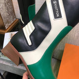 Louis Vuitton White Platform Heels - Studio Shot