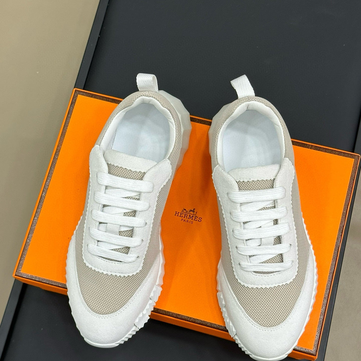 Shoes- Herm Bouncing Sneaker Premium Designer Casual Shoes