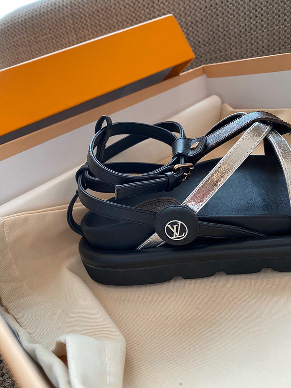 Louis Vuitton Camel Classic Ballet Flats - Detail Shot of Craftsmanship