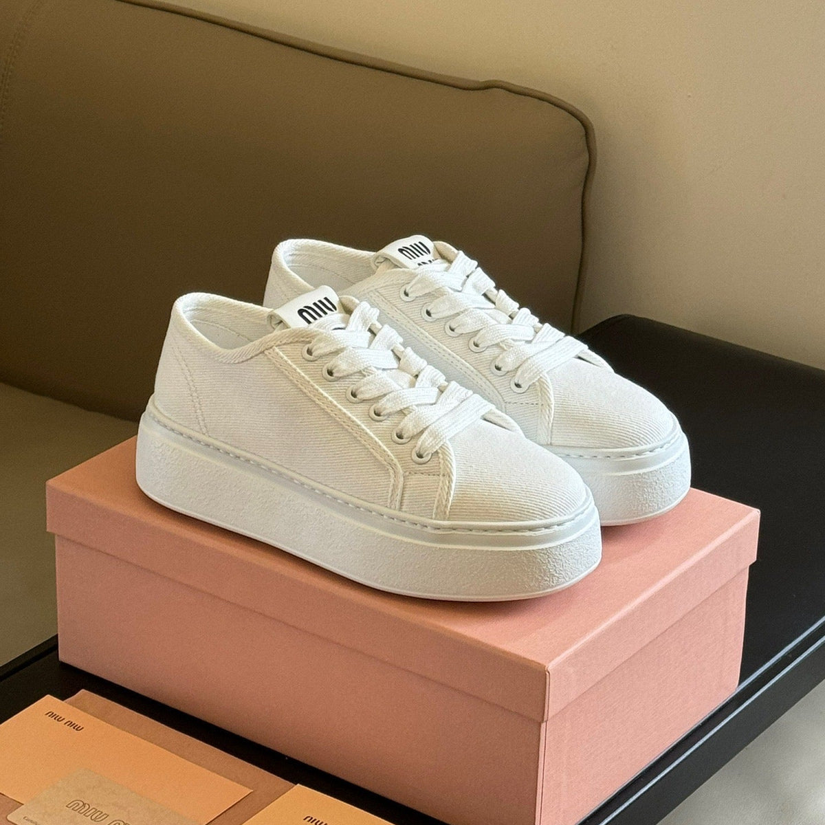 Shoes- Miu M Trainers Luxury Lifestyle Designer Footwear
