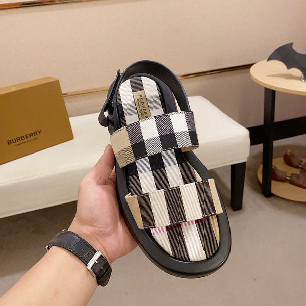 Burberry Camel Chunky Platform Sneakers - Angled View