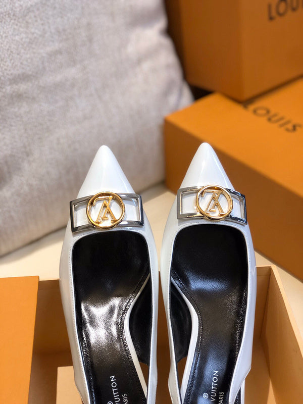 Close-up of Louis Vuitton shoes craftsmanship