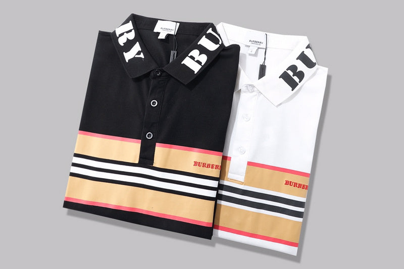 Close-up of Burberry t-shirt craftsmanship