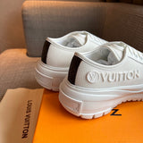 Louis Vuitton Tan Pointed-Toe Flats - Detail Shot of Craftsmanship