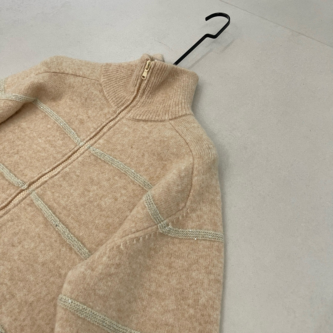 Brunello Cucinelli Zip Cardigan – luxury designer piece at Velouxe