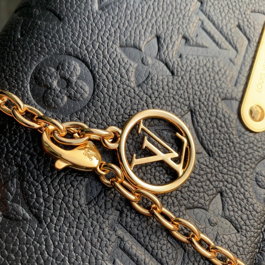Louis Vuitton Wallets- Louis Vuitton Lou Lily Wallet On Chain Premium Leather Designer Wallet