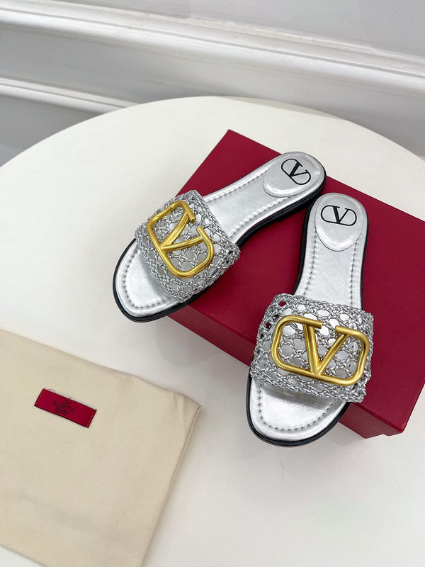 Valentino Garavani designer shoes full view