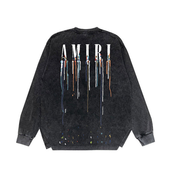 Close-up of Amiri hoodie craftsmanship