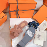 Hermès Camel Low-Top Sneakers - Front View