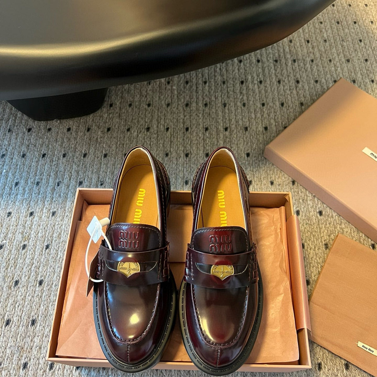 Shoes- Miu M Loafers Premium Designer Casual Shoes