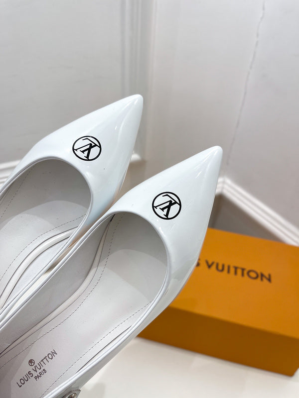 Louis Vuitton Tan Chunky Platform Sneakers - Back View