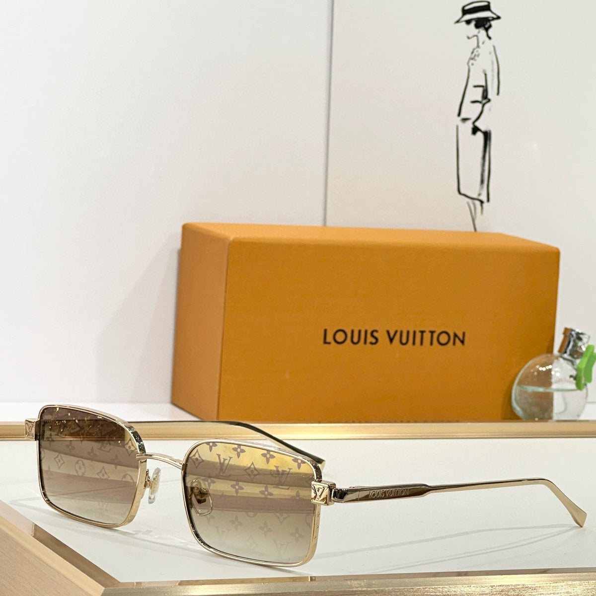 Louis Vuitton Sunglasses- Louis Vuitton Lou Sunglasses Luxury Designer UV Sunglasses