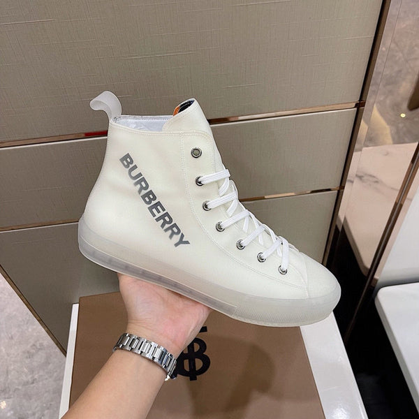 Burberry Beige Slip-On Sneakers - Front View