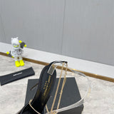 Close-up of Saint Laurent shoes craftsmanship