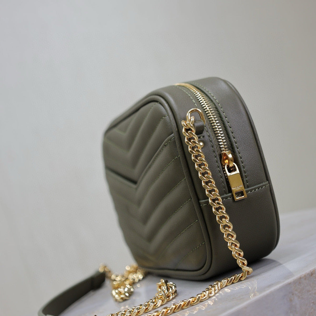 Saint Laurent Bags- Saint Laurent Lou Mini Bag Elegant Everyday Designer Handbag
