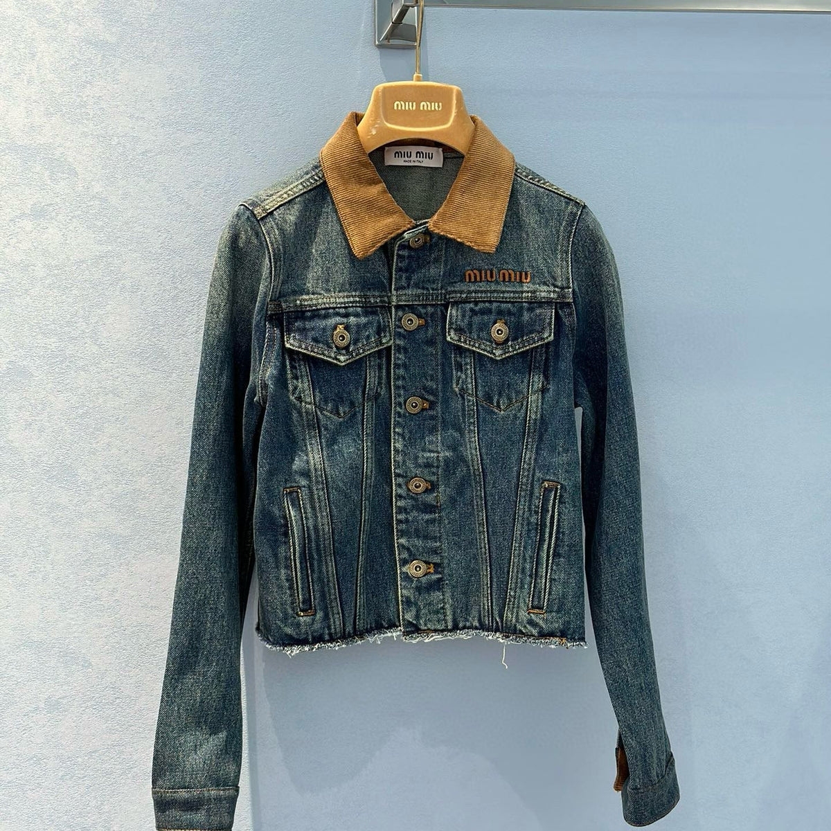 Jackets- Miu M Denim Jacket Stylish Everyday Designer Outerwear