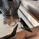 Texture and finish detail of Saint Laurent luxury piece style No.004