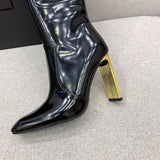 Side profile view of Saint Laurent luxury piece style No.042