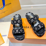 Louis Vuitton Red Combat Boots - Side Profile View