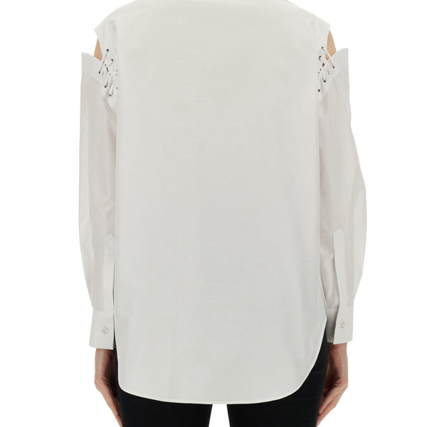 Alexander McQueen tee shirts side profile designer luxury fashion