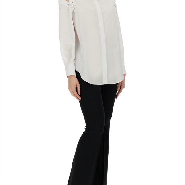 Alexander McQueen Tops? Alexander Mcqueen Women Cocoon Shirt With Cut-Out Details Premium Designer Casual Top