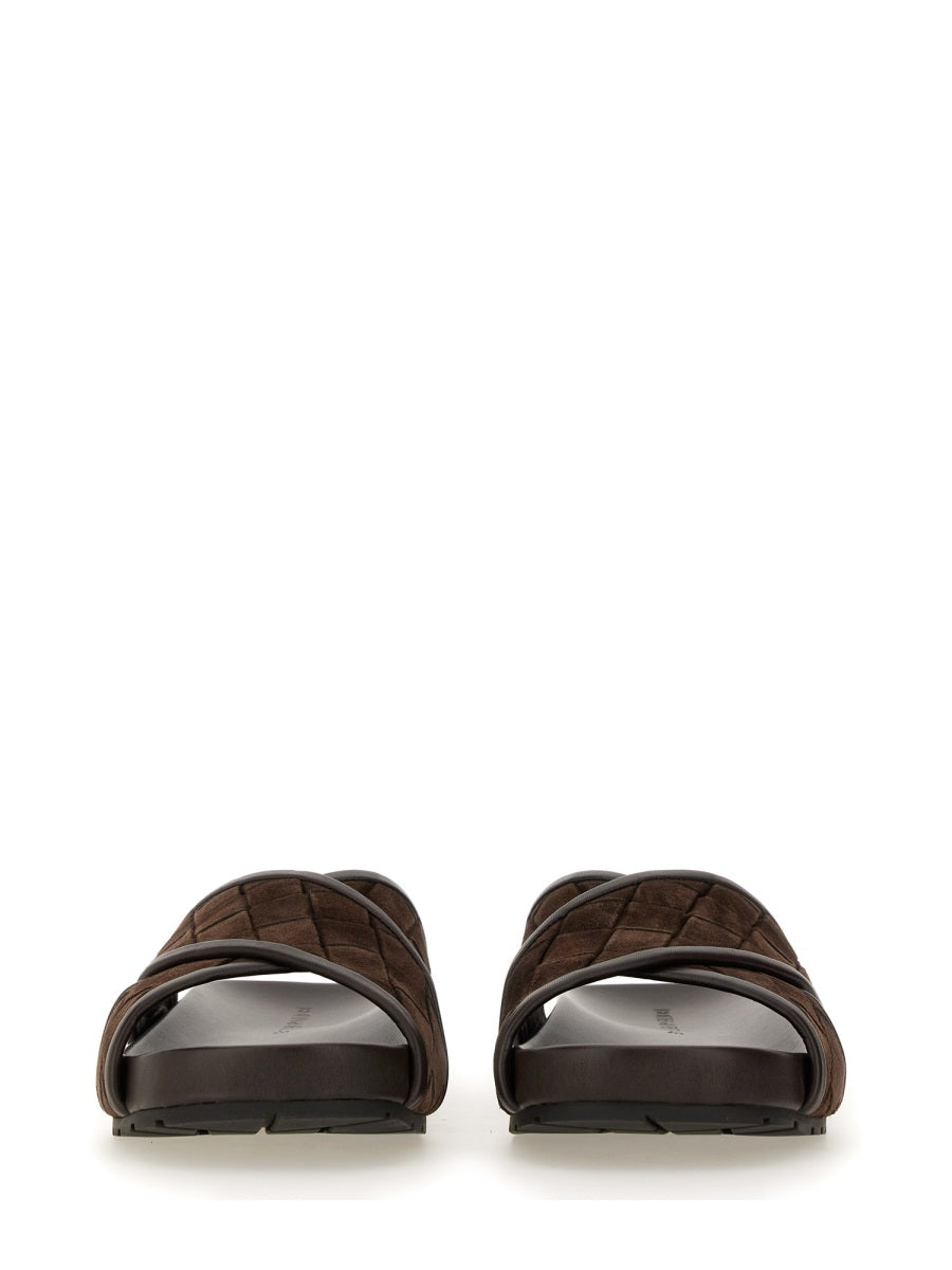 Bottega Veneta sandals side profile designer luxury fashion