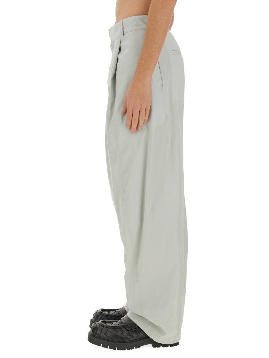 Bottega Veneta Pants? Bottega Veneta Men Silk And Cotton Pants Premium Designer Casual Trousers
