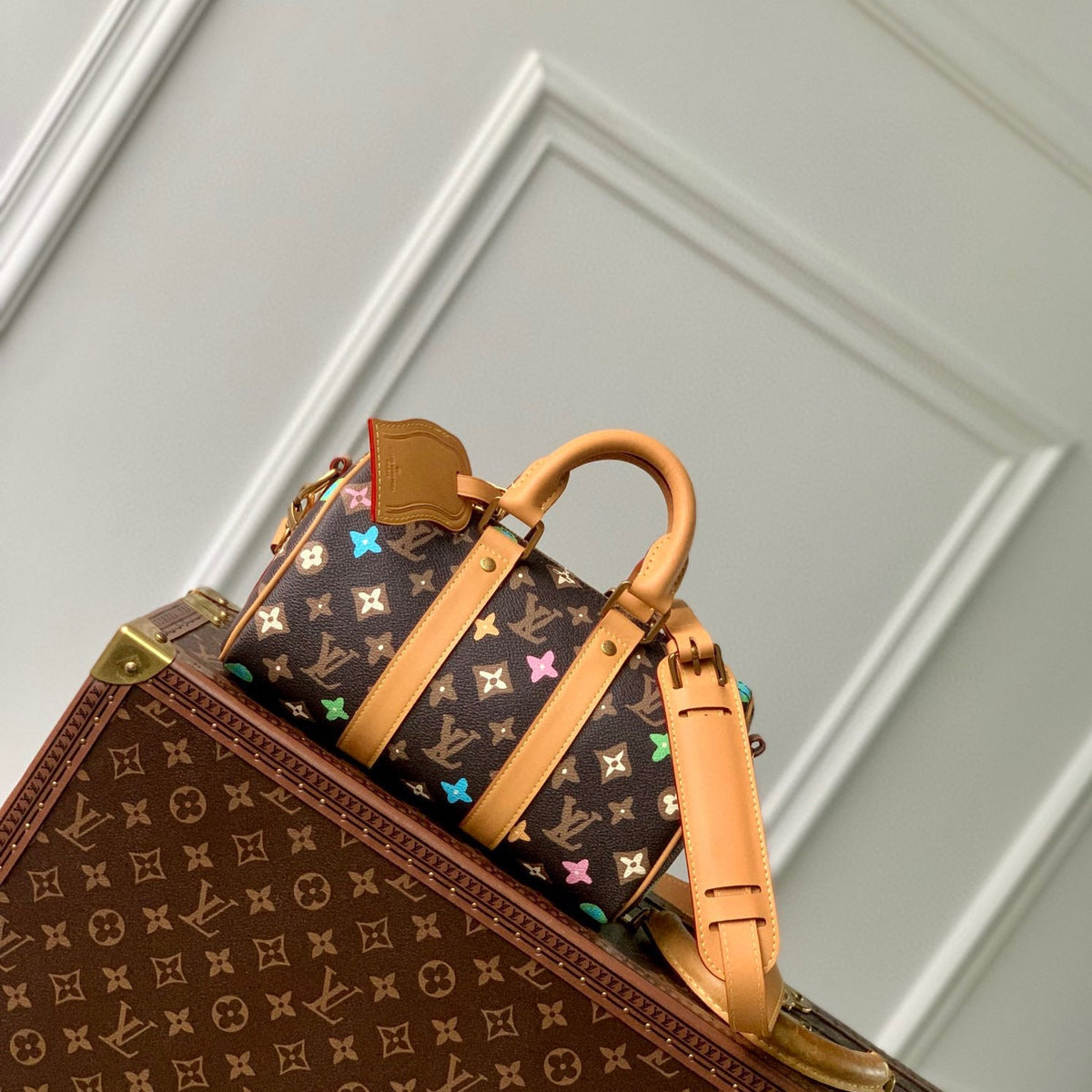 Louis Vuitton Bags- Louis Vuitton Lou Keepall 25 Bag Premium Designer Shoulder Bag