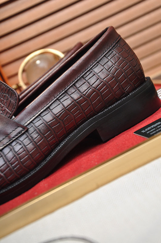 Hermès Camel Block Heel Pumps - Side Profile View