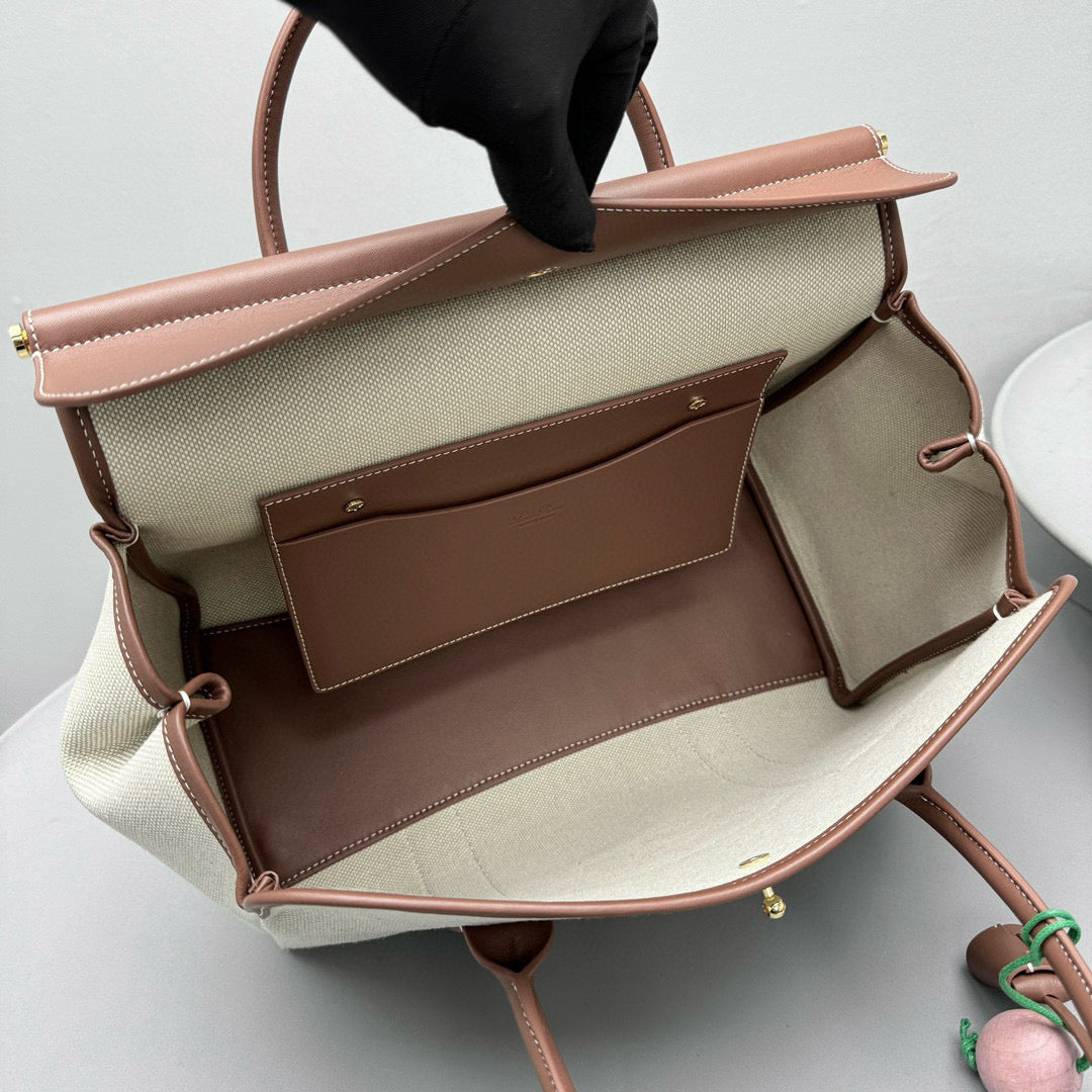 Bags- Loro P Loom Bag L32 Luxury Designer Leather Handbag