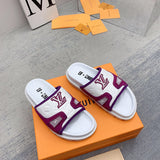 Louis Vuitton Nude Pointed-Toe Flats - Full Silhouette View