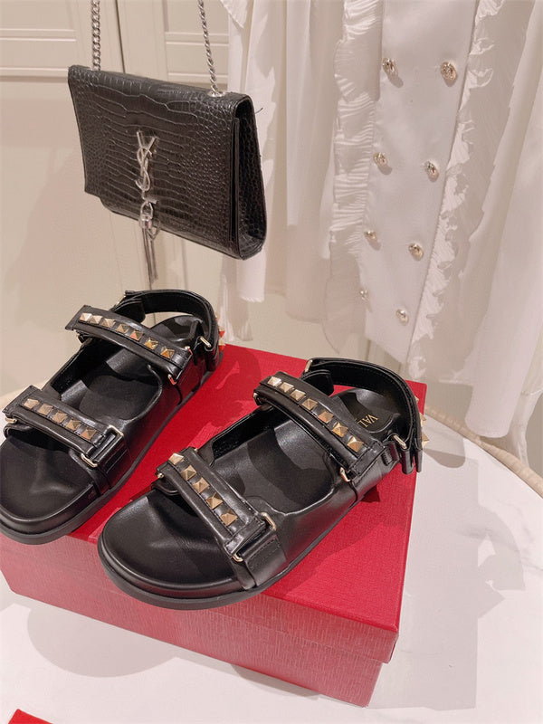 Close-up of Valentino Garavani shoes craftsmanship