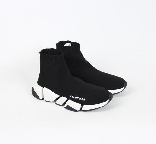 Balenciaga Black Pointed-Toe Flats - Back View