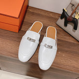 Hermès Beige Slingback Heels - Side Profile View