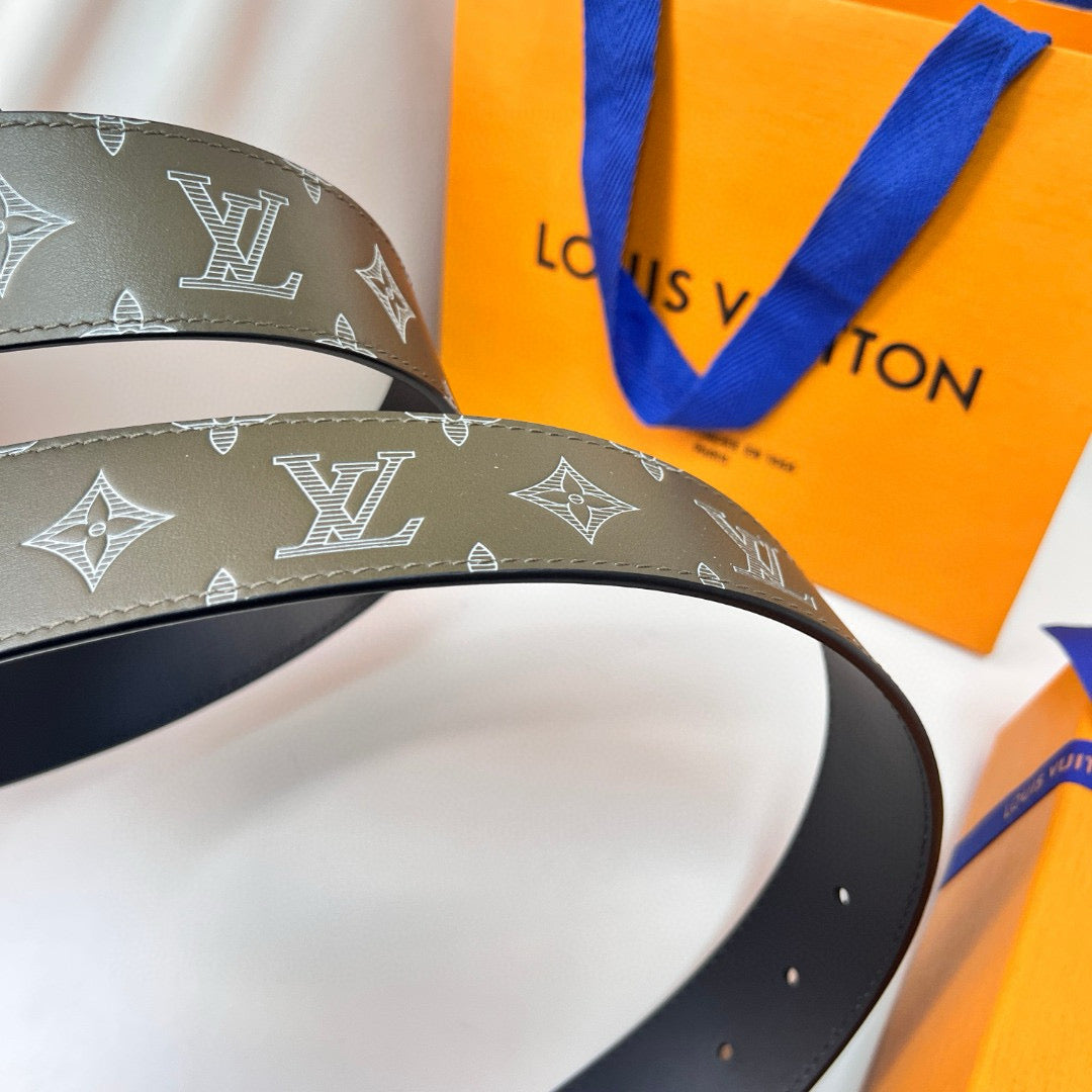 Louis Vuitton Belts- Louis Vuitton Lou Belt 4.0 Cm Premium Leather Designer Belt