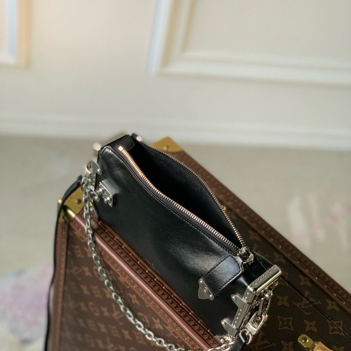 Louis Vuitton Bags- Louis Vuitton Lou Slim Trunk Bag Premium Designer Shoulder Bag