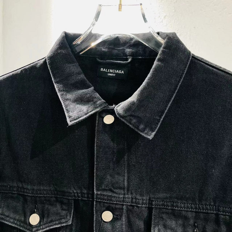 Close-up of Balenciaga designer clothing craftsmanship