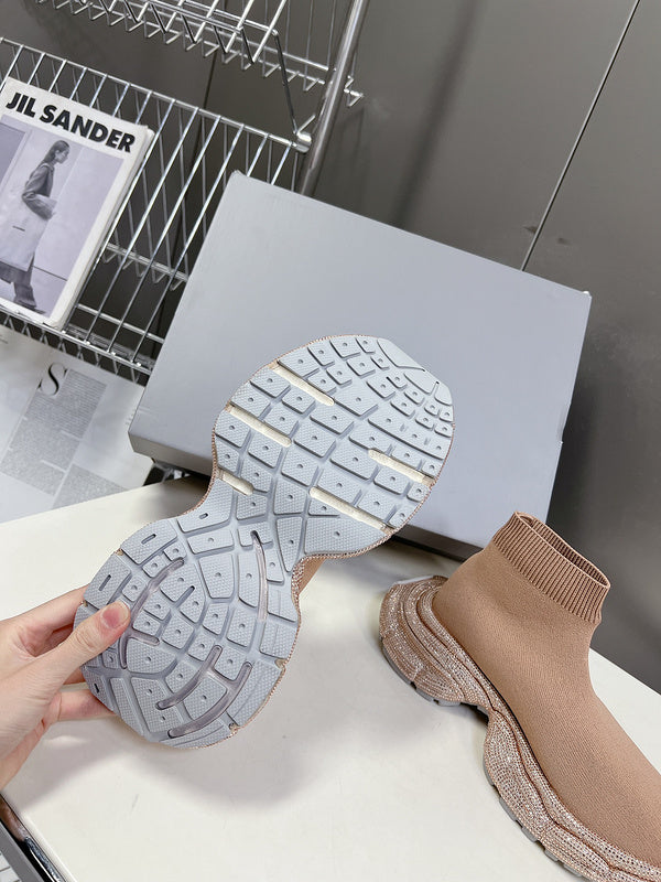 Balenciaga Beige Classic Ballet Flats - Toe Detail View