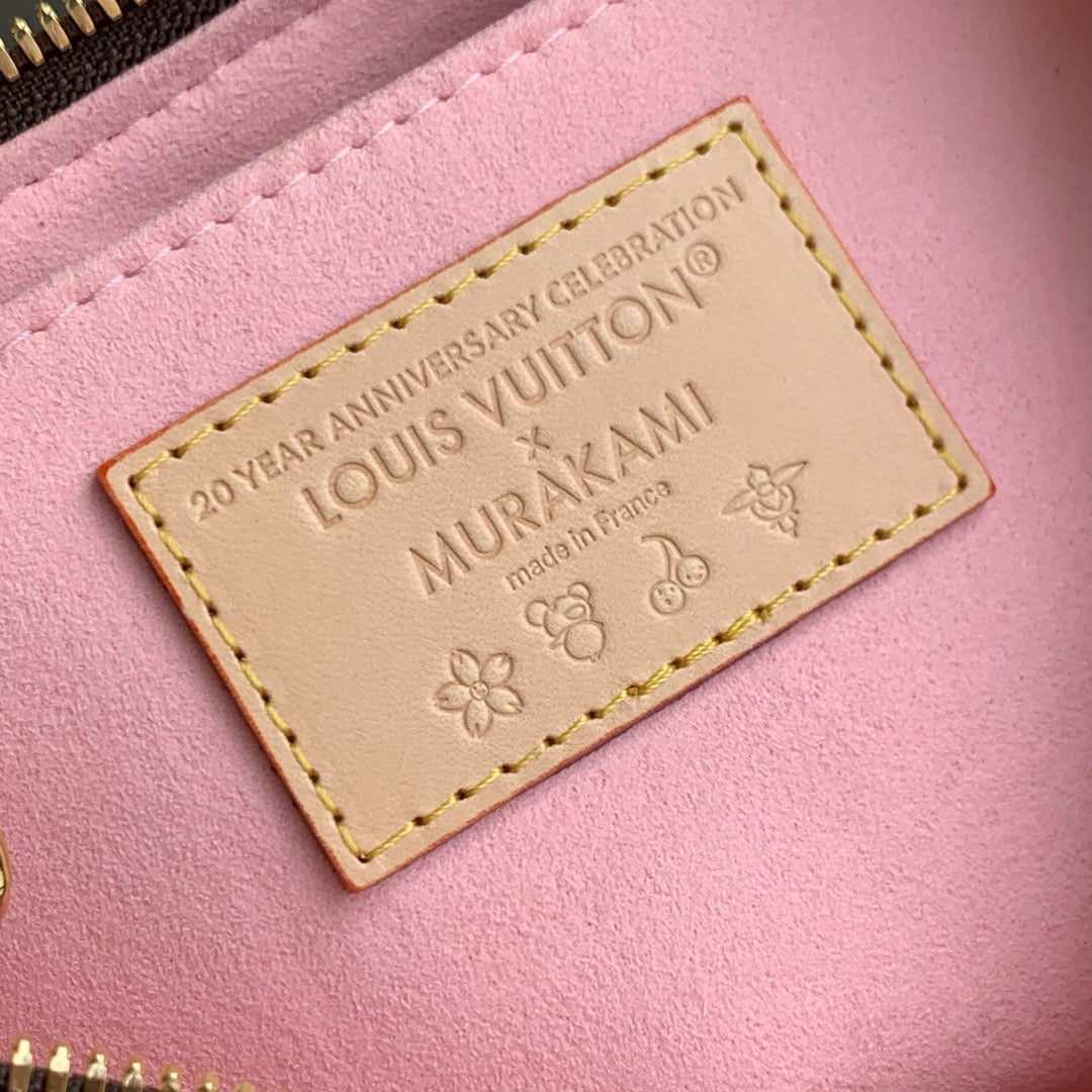 Louis Vuitton Bags- Louis Vuitton Lou x Murakami Boulogne Bag Elegant Everyday Designer Handbag