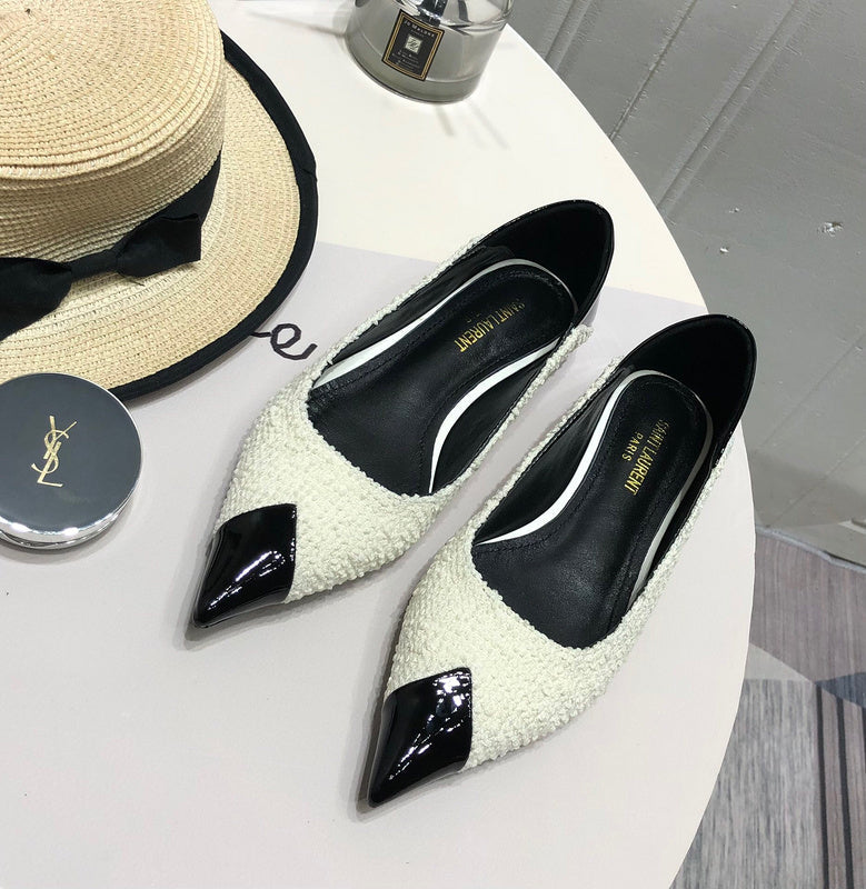 Saint Laurent luxury shoes detail shot