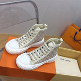 Louis Vuitton Black High-Top Sneakers - Heel Detail View