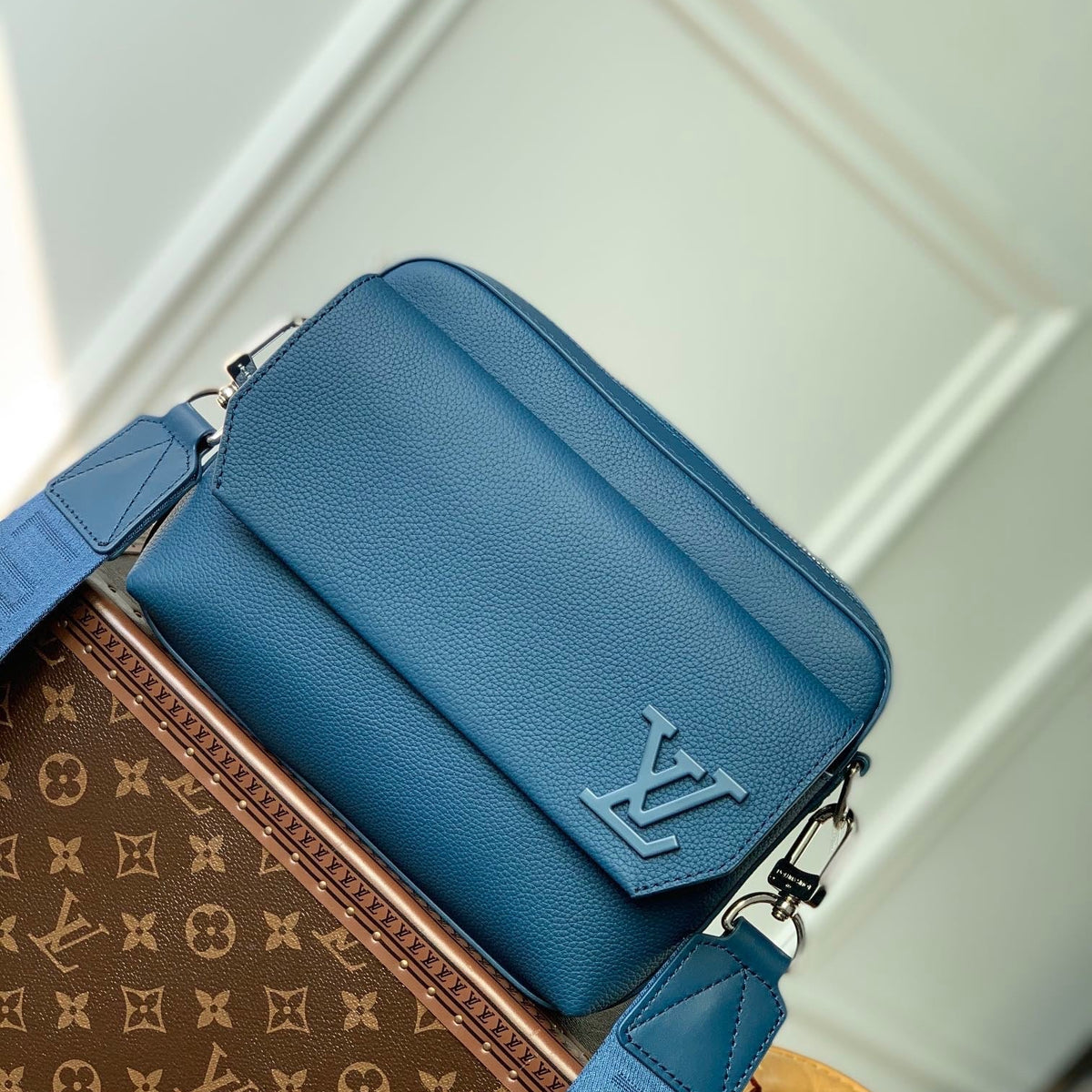 Louis Vuitton Bags- Louis Vuitton Lou Fastline Messenger Bag Luxury Designer Leather Handbag