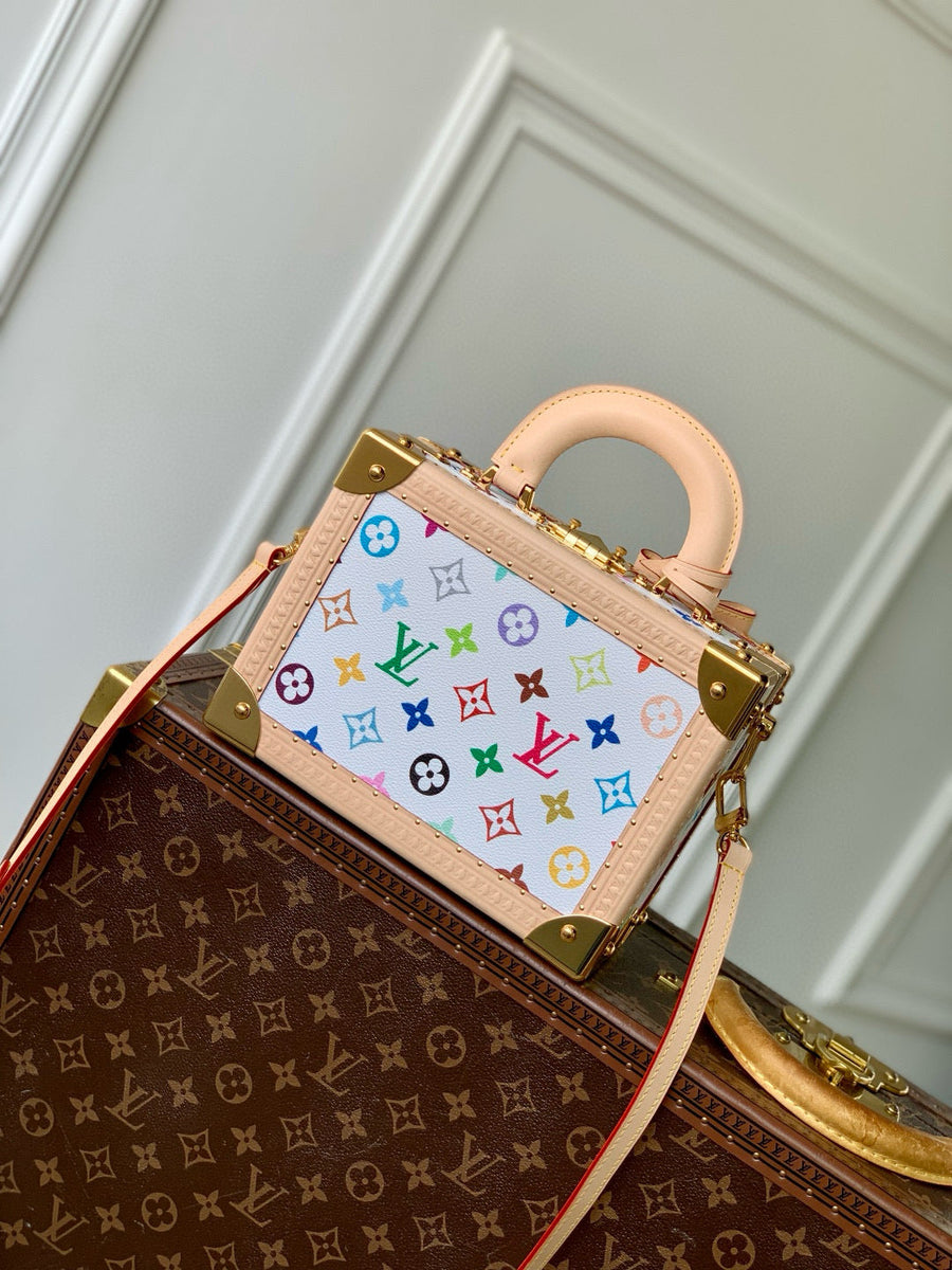 Louis Vuitton Bags- Louis Vuitton Lou x Murakami Petite Valise Bag Luxury Designer Leather Handbag
