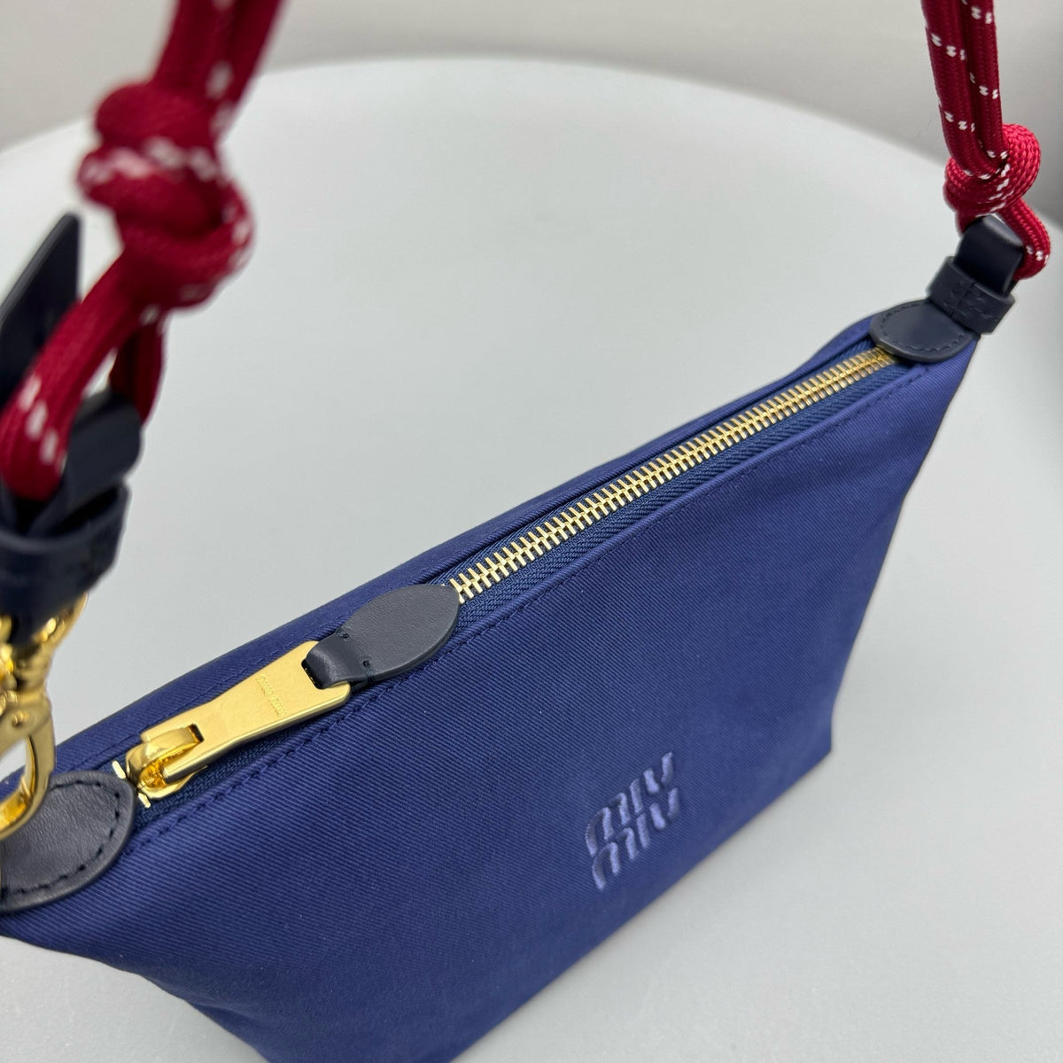 Bags- Miu M Gabardine Pouch Premium Designer Shoulder Bag